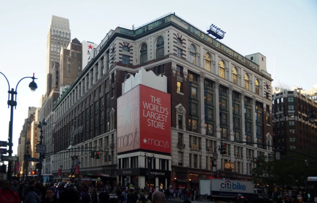 Loja da Macy’s em Nova York, uma das maiores e mais famosas lojas de departamento do mundo